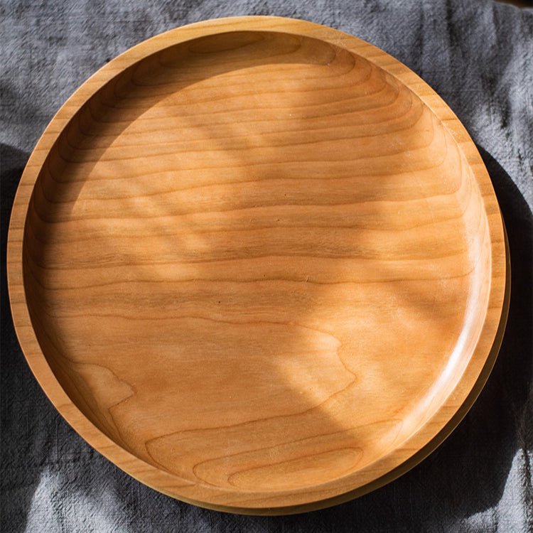 Natural Wood Plate Serving Tray, photo 6 of 14