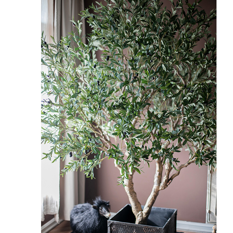 Extra Large Artificial Olive Tree 90" Tall