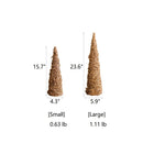 Christmas Rattan Cone Tree in Gold