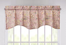 DaDa Bedding Bohemian Purple Burgundy Floral Paisley Window Curtain Valance - 18" x 52" (JHW-868)