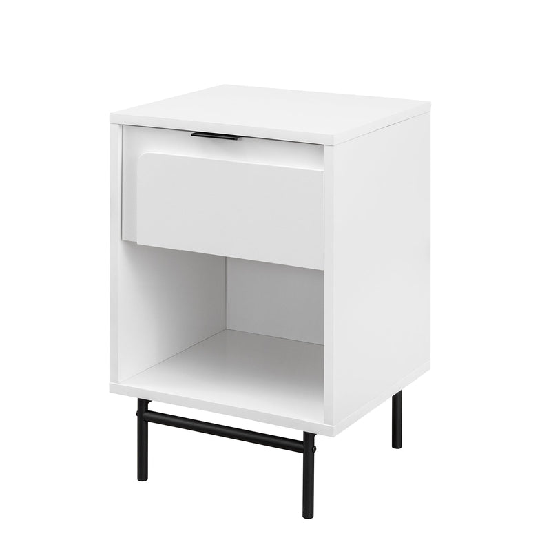 18" Contemporary 1-Drawer Nightstand