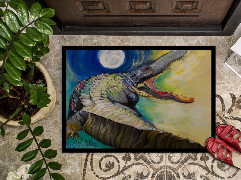 Alligator Doormat - 24x36 Decorative Floor Mat – Indoor/Outdoor Rug with Artistic Flair JMK1004JMAT