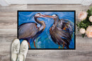 Blue Heron Love Doormat - 24x36 Decorative Floor Mat – Indoor/Outdoor Rug with Artistic Flair JMK1011JMAT