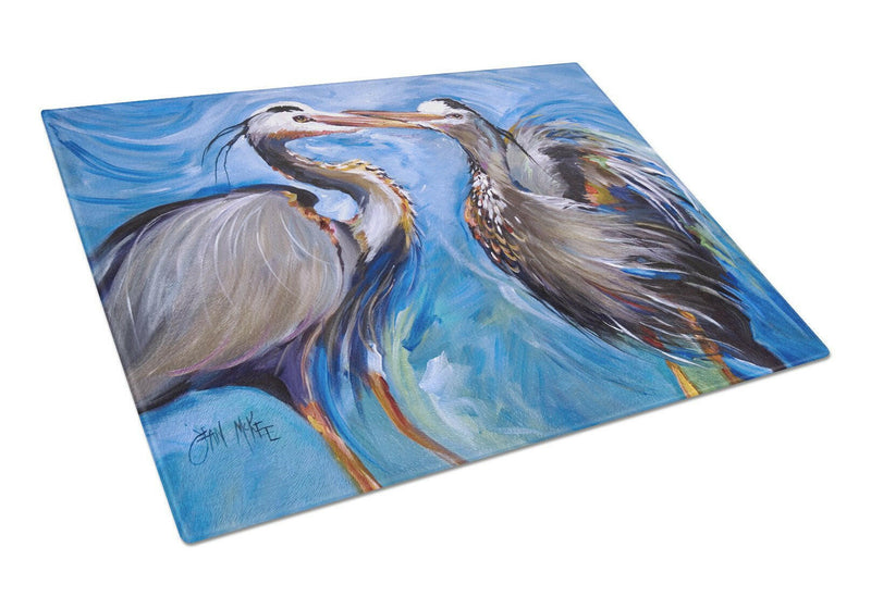 Blue Heron Love Glass Cutting Board Large JMK1011LCB