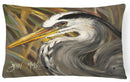 Blue Heron Canvas Fabric Decorative Pillow JMK1012PW1216