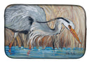 Blue Heron in the reeds Dish Drying Mat – Absorbent, Artistic Kitchen Essentials JMK1013DDM