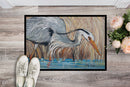 Blue Heron in the reeds Doormat - 24x36 Decorative Floor Mat – Indoor/Outdoor Rug with Artistic Flair JMK1013JMAT