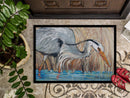 Blue Heron in the reeds Doormat - 24x36 Decorative Floor Mat – Indoor/Outdoor Rug with Artistic Flair JMK1013JMAT