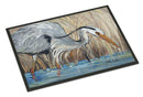 Blue Heron in the reeds Doormat - 18x27 Decorative Floor Mat – Indoor/Outdoor Rug with Artistic Flair JMK1013MAT