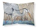 Blue Heron in the reeds Fabric Standard Pillowcase – Artistic Decorative Front, White Back JMK1013PILLOWCASE