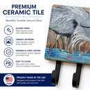 Blue Heron in the reeds Leash or Key Holder Wall Hooks, Coat Rack Wall Mount, for Hanging Keys, Towels, Aprons, Leashes