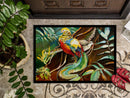 Mandarin Pheasant Doormat Indoor Outdoor 24H X 36W Front Door Mat Rugs for Entryway, Non Slip Washable Low Pile,