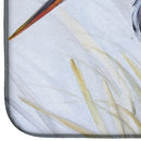 Blue Heron Frog hunting Dish Drying Mat – Absorbent, Artistic Kitchen Essentials JMK1017DDM