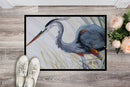 Blue Heron Frog hunting Doormat - 24x36 Decorative Floor Mat – Indoor/Outdoor Rug with Artistic Flair JMK1017JMAT