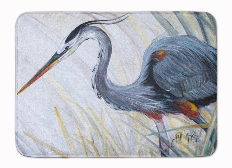 Blue Heron Frog hunting Machine Washable Memory Foam Mat JMK1017RUG