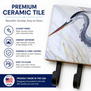 Blue Heron Frog hunting Leash or Key Holder Wall Hooks, Coat Rack Wall Mount, for Hanging Keys, Towels, Aprons, Leashes