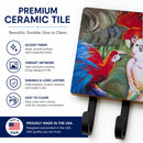 Menage-a-trois Parrots Leash or Key Holder Wall Hooks, Coat Rack Wall Mount, for Hanging Keys, Towels, Aprons, Leashes