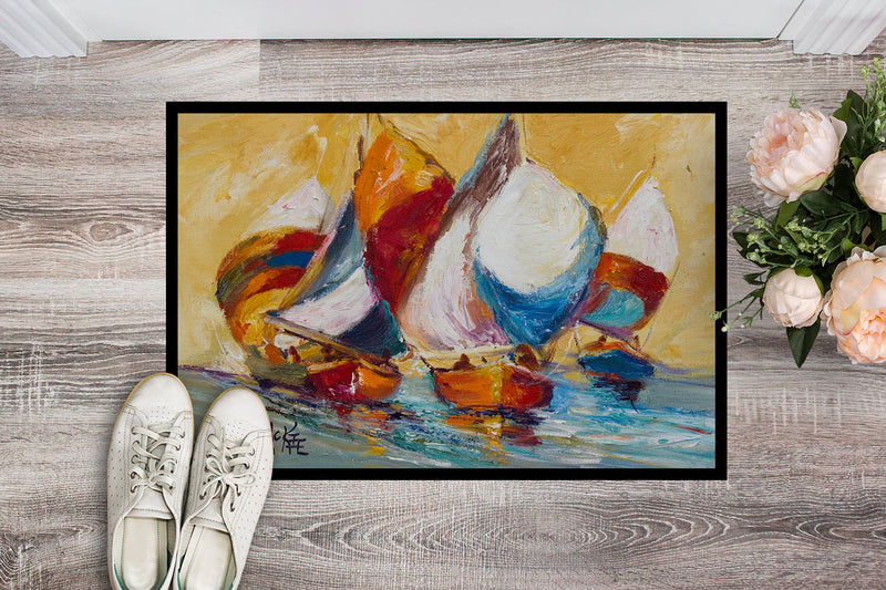 Boat Race Doormat - 24x36 Decorative Floor Mat – Indoor/Outdoor Rug with Artistic Flair JMK1029JMAT