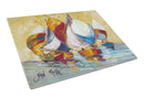 Boat Race Glass Cutting Boards – Durable, Decorative Kitchen Art Large JMK1029LCB