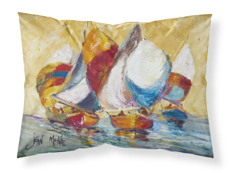 Boat Race Fabric Standard Pillowcase – Artistic Decorative Front, White Back JMK1029PILLOWCASE