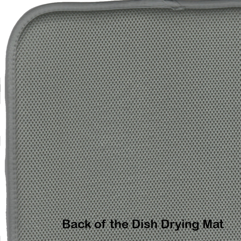 Boat Race Dish Drying Mat – Absorbent, Artistic Kitchen Essentials JMK1030DDM