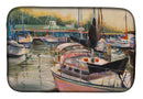 Black Sails Sailboat Dish Drying Mat – Absorbent, Artistic Kitchen Essentials JMK1032DDM