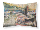 Black Sails Sailboat Fabric Standard Pillowcase – Artistic Decorative Front, White Back JMK1032PILLOWCASE