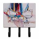 Sailboats in Dry Dock Leash or Key Holder Wall Hooks, Coat Rack Wall Mount, for Hanging Keys, Towels, Aprons, Leashes