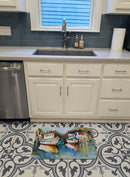 Fly Creek Fish Market Memory Foam Kitchen Mat Machine Washable Anti-Fatigue Cushion Comfort Bath or Kitchen Rug