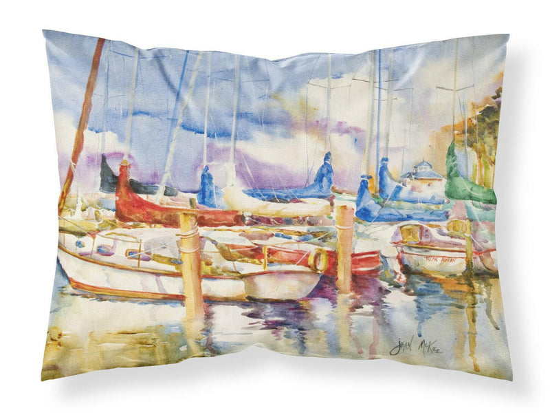 End Stall Sailboats Fabric Standard Pillowcase JMK1049PILLOWCASE