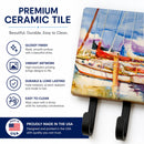 End Stall Sailboats Leash or Key Holder Wall Hooks, Coat Rack Wall Mount, for Hanging Keys, Towels, Aprons, Leashes