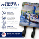 Lucky Dream Sailboat Leash or Key Holder Wall Hooks, Coat Rack Wall Mount, for Hanging Keys, Towels, Aprons, Leashes