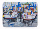 Sailboats Memory Foam Kitchen Mat Machine Washable Anti-Fatigue Cushion Comfort Bath or Kitchen Rug