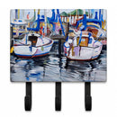 Sailboats Leash or Key Holder Wall Hooks, Coat Rack Wall Mount, for Hanging Keys, Towels, Aprons, Leashes