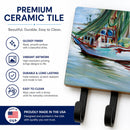 Jeannie Shrimp Boat Leash or Key Holder Wall Hooks, Coat Rack Wall Mount, for Hanging Keys, Towels, Aprons, Leashes