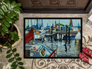 Orange Sail Sailboats Doormat Indoor Outdoor 24H X 36W Front Door Mat Rugs for Entryway, Non Slip Washable Low Pile,