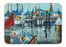Orange Sail Sailboats Memory Foam Kitchen Mat Machine Washable Anti-Fatigue Cushion Comfort Bath or Kitchen Rug