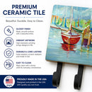 On the Dock Sailboats Leash or Key Holder Wall Hooks, Coat Rack Wall Mount, for Hanging Keys, Towels, Aprons, Leashes