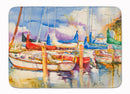 Run Away Sailboats Memory Foam Kitchen Mat Machine Washable Anti-Fatigue Cushion Comfort Bath or Kitchen Rug