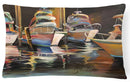 Sea Chase Deep Sea Fishing Boats Decorative Throw Pillow 12x16 Indoor Outdoor Accent Cushion, Fabric Cover with Insert for Sofa, Bed, Porch & Living Room