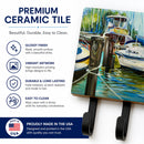 Yellow boat II Sailboat Leash or Key Holder Wall Hooks, Coat Rack Wall Mount, for Hanging Keys, Towels, Aprons, Leashes