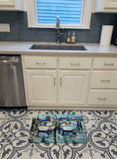 Tourquoise Bay Sailboat Memory Foam Kitchen Mat Machine Washable Anti-Fatigue Cushion Comfort Bath or Kitchen Rug