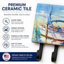 Towering Q Sailboat Leash or Key Holder Wall Hooks, Coat Rack Wall Mount, for Hanging Keys, Towels, Aprons, Leashes