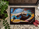 Blue Crab Doormat - 24x36 Decorative Floor Mat – Indoor/Outdoor Rug with Artistic Flair JMK1090JMAT