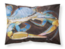 Blue Crab Fabric Standard Pillowcase – Artistic Decorative Front, White Back JMK1090PILLOWCASE