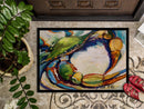 Blue Crab Doormat - 24x36 Decorative Floor Mat – Indoor/Outdoor Rug with Artistic Flair JMK1091JMAT