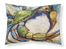 Blue Crab Fabric Standard Pillowcase – Artistic Decorative Front, White Back JMK1091PILLOWCASE