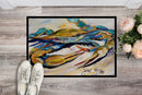 Blue Crab Doormat - 24x36 Decorative Floor Mat – Indoor/Outdoor Rug with Artistic Flair JMK1092JMAT