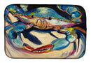 Blue Crab Dish Drying Mat – Absorbent, Artistic Kitchen Essentials JMK1094DDM