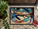 Blue Crab Doormat - 24x36 Decorative Floor Mat – Indoor/Outdoor Rug with Artistic Flair JMK1094JMAT